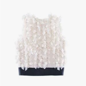 Giambattista Valli Elegant White and Black Women's Top